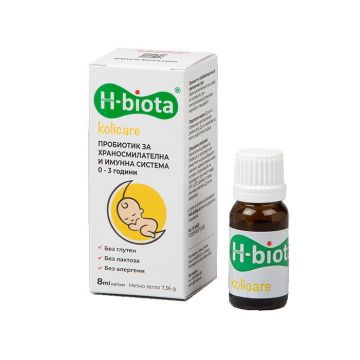 H-biota kolicare Пробиотик за храносмилателна и имунна система 0-3 години х8 мл Almus Pharma