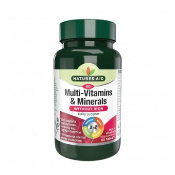 Мултивитамини и минерали без желязо х60 таблетки Natures Aid