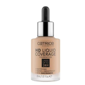 Catrice HD Liquid Coverage Дълготраен течен фон дьо тен х30 мл, 050 Rosy Ash