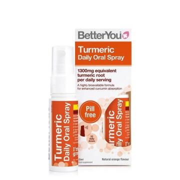 Turmeric Daily Орален спрей с куркума и аромат на портокал х25 мл BetterYou