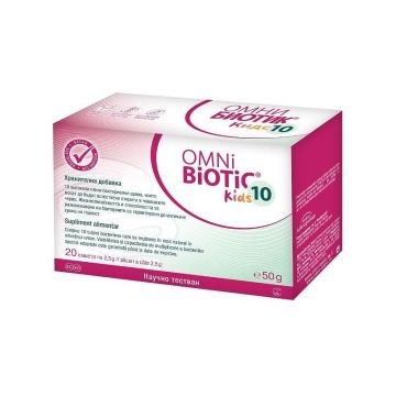 Omni Biotic Kids 10 Синбиотик за деца при антибиотично лечение x20 сашета