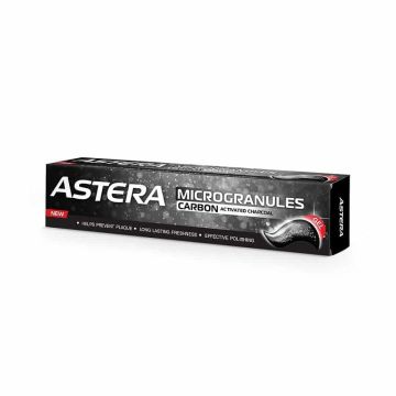 Astera Microgranules Carbon Паста за зъби x75 мл