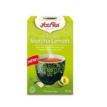 Yogi Tea Био Аюрведичен зелен чай с матча и лимон x17 пакетчета