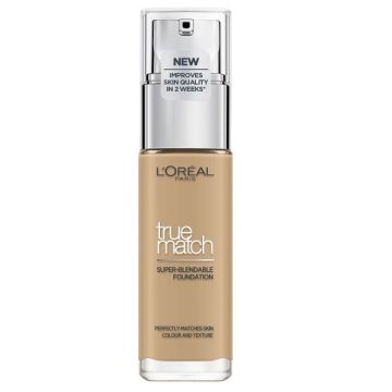 Loreal Paris True Match Течен Фон дьо тен 3w Златисто бежов x30 мл