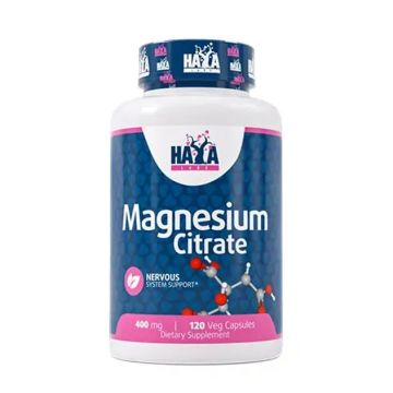 Магнезиев цитрат 400 mg х120 капсули Haya Labs