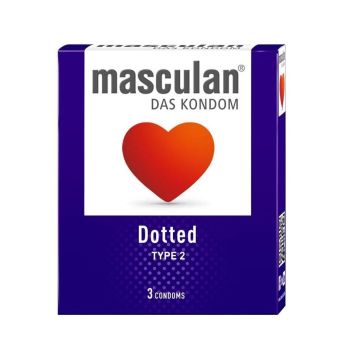 Masculan Dotted Презервативи x3 броя