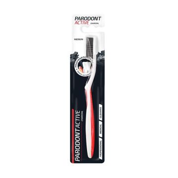 Astera Parodont Charcoal Четка за зъби за дълбоко почистване и детокс