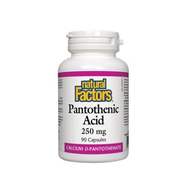 Пантотенова киселина Витамин В5 250 мг х90 капсули Natural Factors