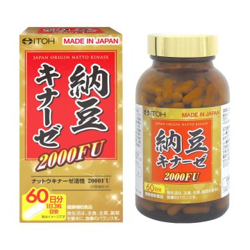 Наттокиназа Нормално кръвообращение и съдова функция 100 mg / 2000 FU х180 капсули Itoh Kanpo