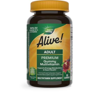 Alive Мултивитамини за възрастни х90 желирани таблетки Nature's Way