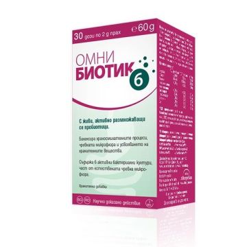 Omni Biotic 6 Синбиотик за чревно здраве х60 г