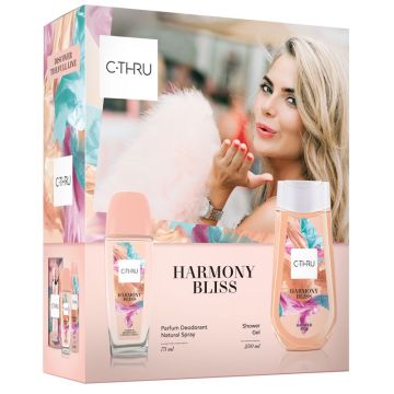 C-THRU Harmony Bliss Промо комплект за жени Парфюмен спрей за тяло и Душ гел
