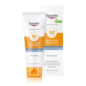 Eucerin Sensitive Protect Слънцезащитен крем за лице SPF50+ x50мл