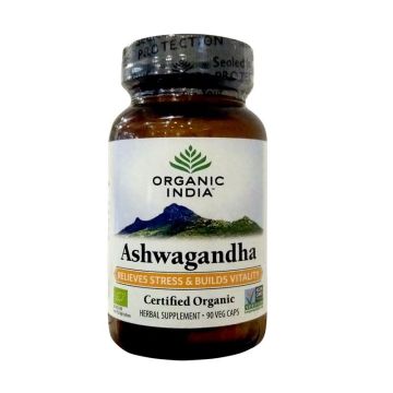 Ашваганда при стрес x90 капсули Organic India