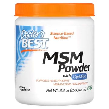 MSM на прах за здрави стави и красива кожа х250 г Doctor's Best