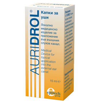 Ауридрол детски капки за уши х15 мл Naturpharma