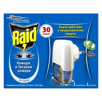 Raid Електрически изпарител срещу комари x21 мл