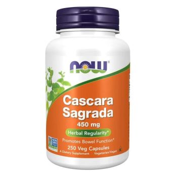 Cascara Sagrada Зърнастец 450 мг x250 капсули, Now Foods