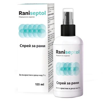Raniseptol Спрей за рани с нано сребро и хиалуронова киселина х125 мл