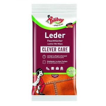 Poliboy Leder Влажни кърпи за почистване и поддържане на кожени изделия x20 броя