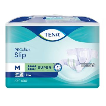 Tena Proskin Slip Super Пелени за възрастни при инконтиненция, размер М х30 броя