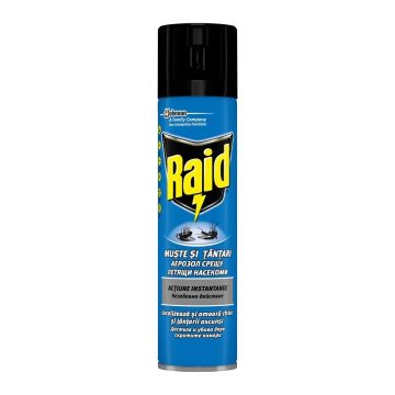 Raid Action Immediate Аерозол срещу летящи насекоми x400 мл