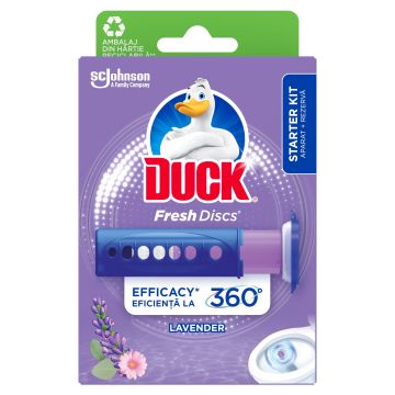 Duck Lavender Гел диск за тоалетна чиния с аромат на лавандула х1 брой