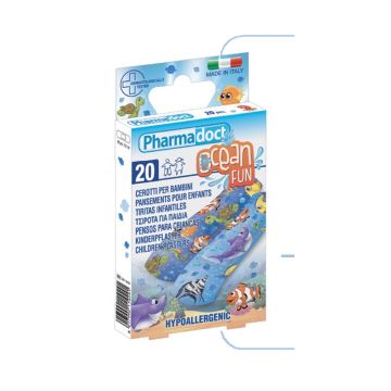 Pharmadoct Ocean Fun Детски пластири с размер 7х2 см x20 броя