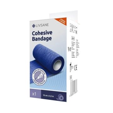Livsane Фиксиращ самозалепващ бинт 10 см х 4.5м