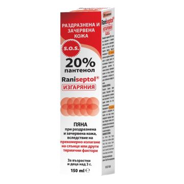 Raniseptol Sun SOS изгаряния, с 20% пантенол, пяна х150 мл Naturprodukt х150 мл Naturprodukt