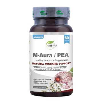 M-Aura / PEA при мигрена и главоболие х60 капсули Grewia