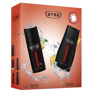 STR8 Red Code Промо комплект Дезодорант спрей за тяло и Душ гел