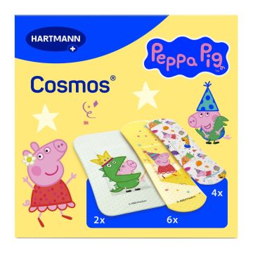 Hartmann Cosmos Peppa Pig Водоустойчив пластир за малки рани при деца, 3 размера х12 броя