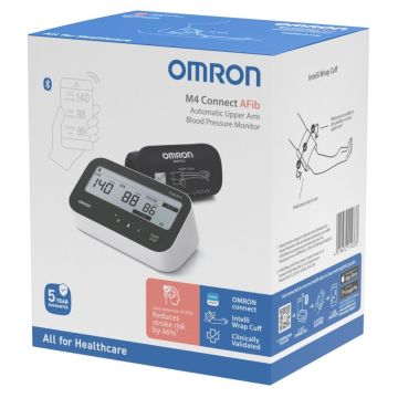 Omron М4 Connect AFib 2025 Електронен апарат за кръвно налягане над лакътя