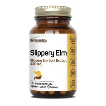 Slippery Elm Хлъзгав бряст, екстракт 430мг х60 веге капсули Herbamedica