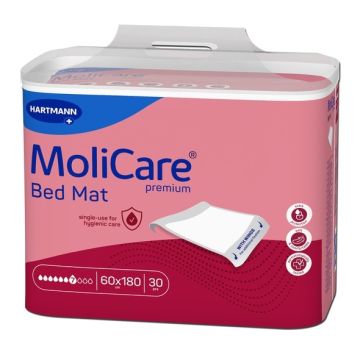 Hartmann MoliCare Bed mat Абсорбиращи чаршафчета с крилца 60/180 см х30 броя