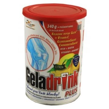 Geladrink Plus Прах за възстановяване на ставите, с вкус на лимон х340 грама