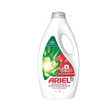 Ariel Extra Stain Removal Течен перилен препарат х1,575 л, 35 пранета