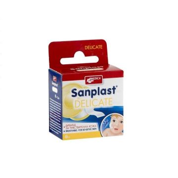 Medica Sanplast Delicate Пластир за силно чувствителна кожа 2.5 см/ 5 м х1 брой