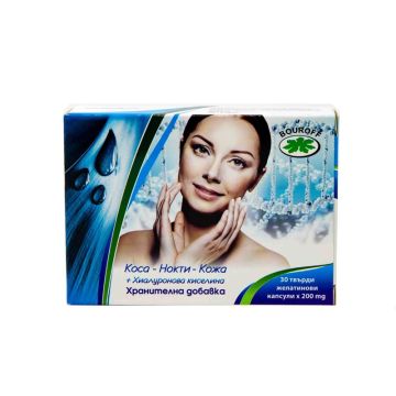Коса, нокти и кожа х30 твърди капсули Bouroff