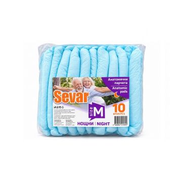 Sevar Анатомични парчета за възрастни Нощни М х10 броя