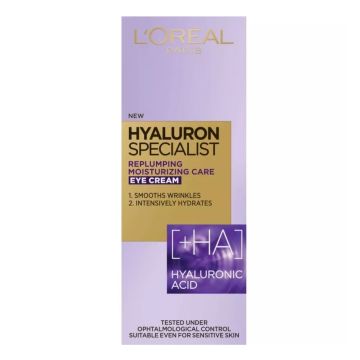 Loreal Paris Hyaluron Specialist Изпълващ и подхранващ околоочен крем с хиалуронова киселина х15 мл