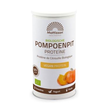 Органичен протеин от тиквени семки на прах 58% х250 г Mattisson Healthstyle