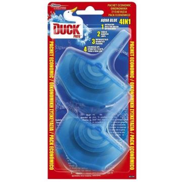 Duck Aqua Blu 4in1 Ароматизатор за тоалетна чиния x2 броя