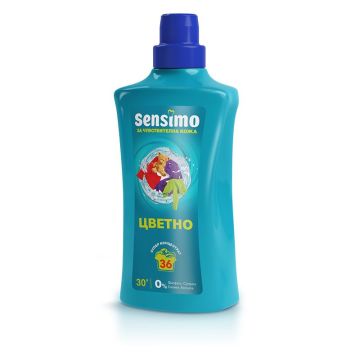 Sensimo Течен перилен препарат за цветни тъкани x0.900 л, 36 пранета