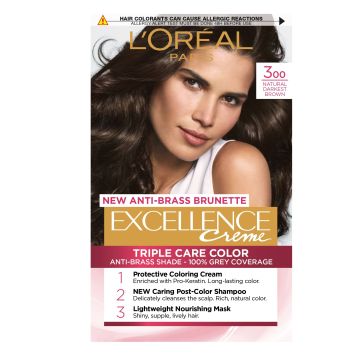 Loreal Paris Excellence Creme Крем Боя за Коса N3 Natural Darkest Brown