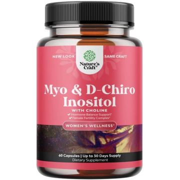 Мио и D-хиро инозитол с холин х60 капсули Nature's Craft