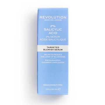 Revolution Skincare 2% Salicylic Acid Серум за лице със салицилова киселина против петна x30 мл