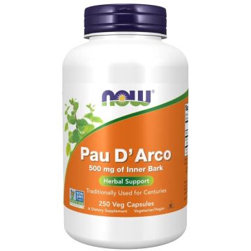 Pau D`Arco Мравчено дърво 500мг х250 веган капсули Now Foods