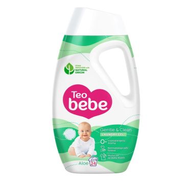 Teo Bebe Gentle & Clean Aloe Течен перилен препарат за бебешки и детски дрехи x1.08 л, 24 пранета